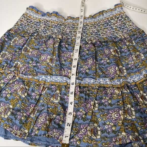 Jennifer & Grave Blue Floral Ruffled Mini Skirt NWT - Picture 5 of 8
